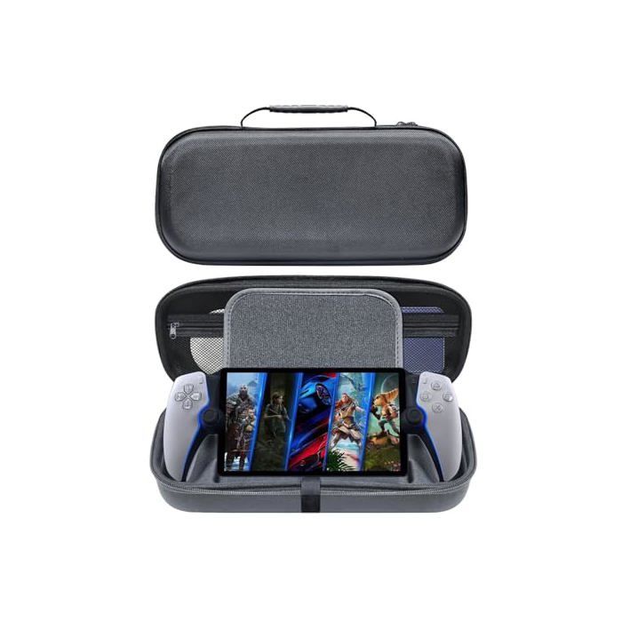 Étui De Rangement Rigide EVA Pour Trimui Smart Pro – Sacoche De Transport Avec Filet Interne – Noir