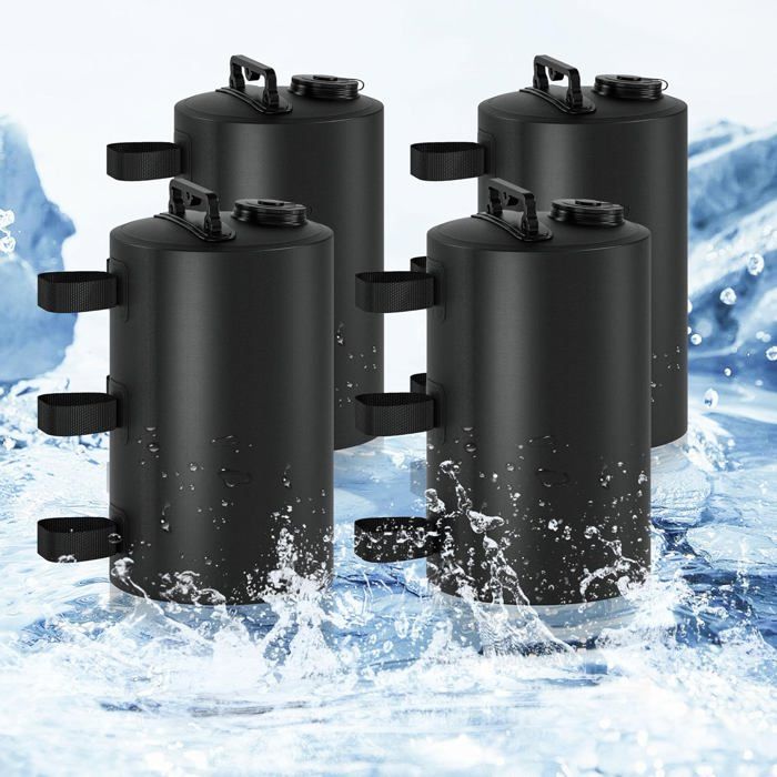 Poids pour Tonnelle 88 lbs (10L)Sac de Lestage Anti-Vent PortablesPoids pour Les JambesRéutilisableKit 4 Pièces