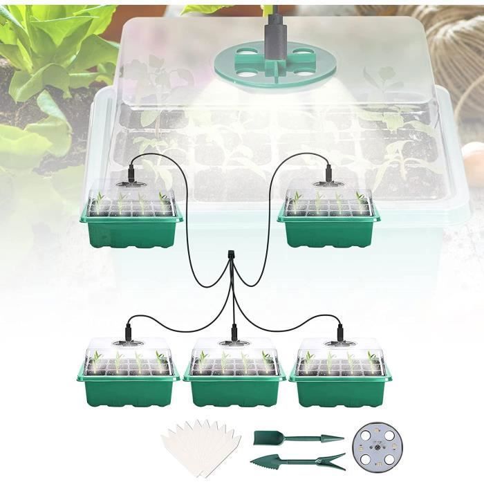 Mini serre chauffante - HONO - Bac culture avec couvercle
