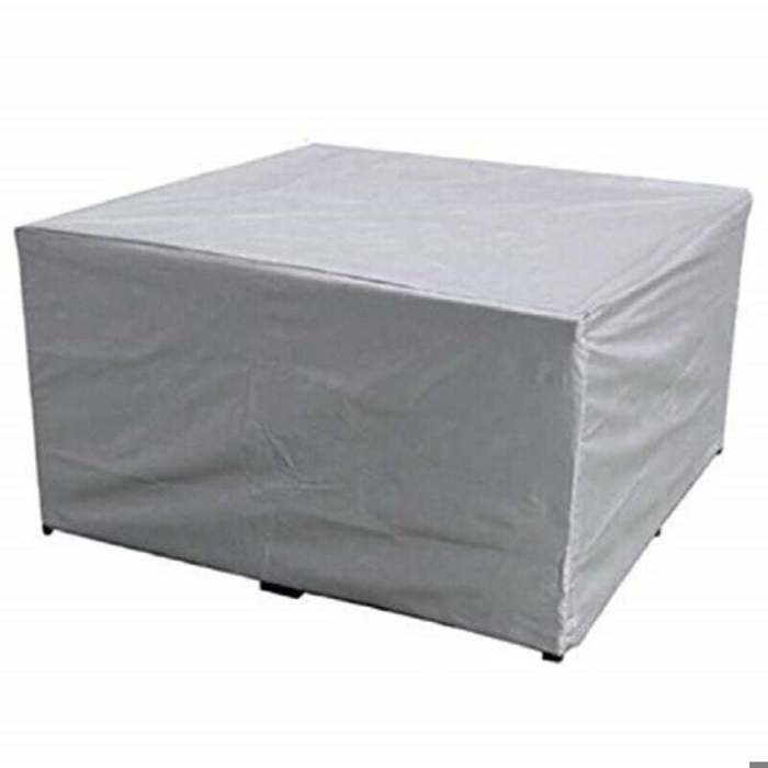 Housse protection rectangulaire meubles jardin polyester imperméable anti-poussière anti-UV chaise table 86x86x36cm