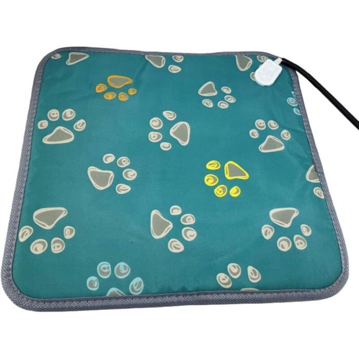 Tapis chauffant pour animaux - MICH - Imperméable - Température réglable - Câble résistant à la mastication - 45x45 cm