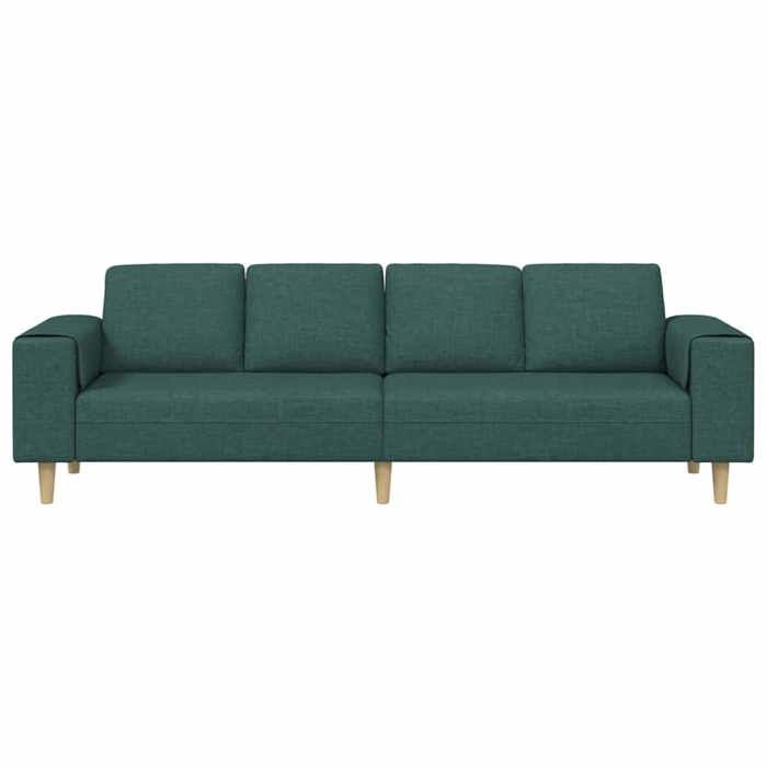 Promotion janvier Ensemble de Canapés - mango - pour maison/bureau - Vert foncé tissu 250x77x76 cm - SS1507