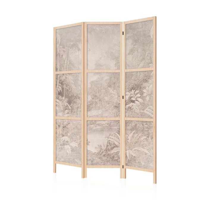 Paravent intérieur unilatéral - LumaSoul - 5-2-51-0-3d-1-1-3 - 3 pièces - 135x172 cm - Japonais Jungle 2