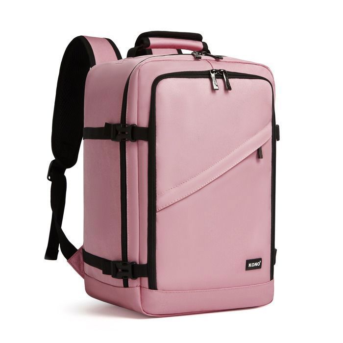Kono – Sac à Dos Randonnée 40 L – Imperméable Avec Housse Pluie – Poche Ordinateur 15,6″ – Bretelles Ergonomiques – Multi-activités