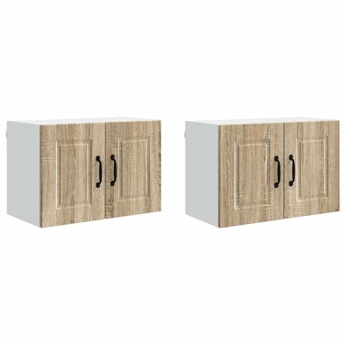 En solde Cabinet de cuisine 2 pcs UU buffet cuisine moderne Chêne Sonoma 60x31x40 cm A218
