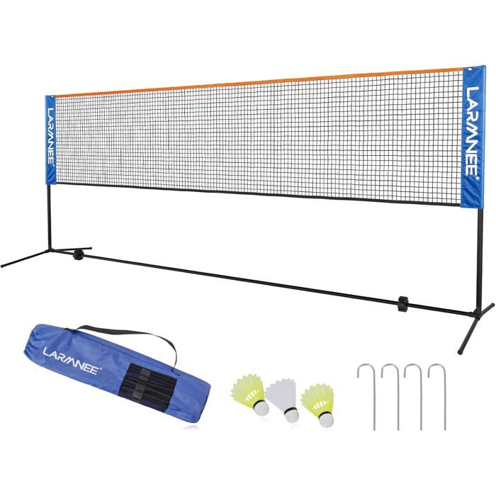 Filet de Badminton Réglable Apollo – pliable, réglable en hauteur, pour Filet de Badminton Réglable Apollo – pliable, réglable en hauteur, pour