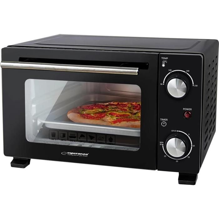 Mini four électrique - ESPERANZA - CALZONE - 10L - 800W - Température 90–230°C