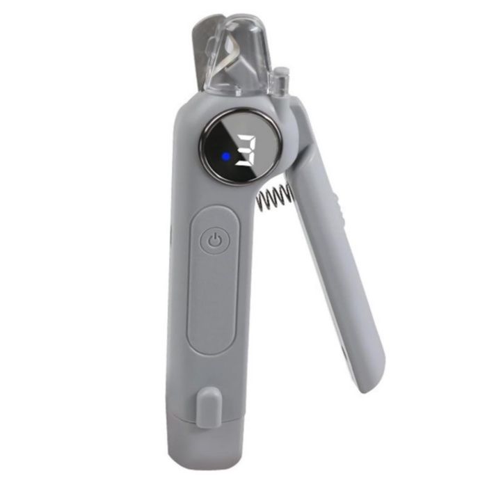 Lime électrique 2 en 1 coupe-ongles animaux 21.5x10.4x3.5 cm rechargeable sécurité anti-douleur chat chien griffes Veilleuse LED