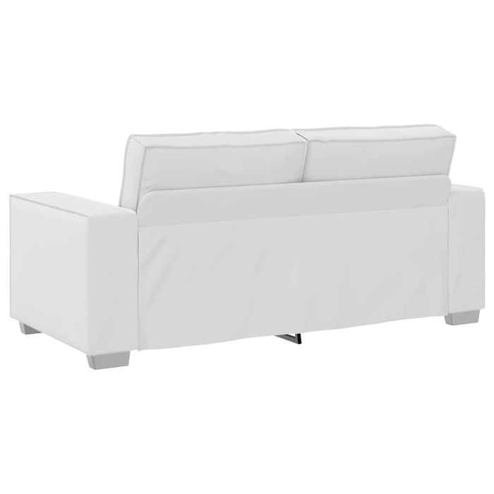 Canapé causeuse/2 PLACES - NANAS - Sofa-2 PERSONNES - Loveseat - Blanc 180x80x84cm tissu C9029868