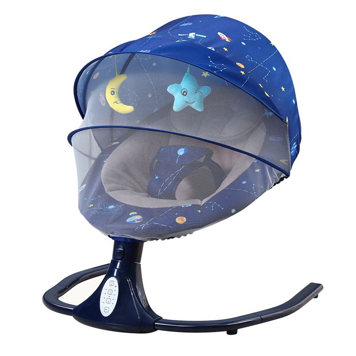 Chaise berçante électrique - WONSEE - intelligente pour bébé pliable et lavable mère et bébé coaxial bébé pour dormir lit de berce