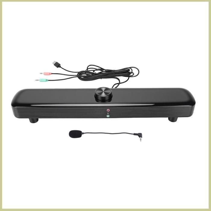 Haut-parleur dordinateur haut-parleurs dordinateur de bureau avec son stéréo 3D avec lumières LED respiratoires tactiles pour