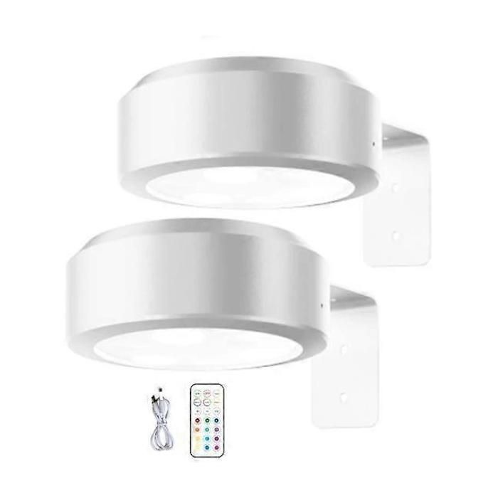 Lampe tableau murale LED RGB dimmable avec télécommande sans fil à batterie 13 couleurs lot de 2