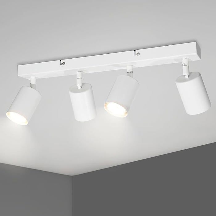 Luminaire Pfonnier Rampe GU10 Pfonnier LED 4 Spots Orientables Pfonnier Spot LED Pfonnier Spot Led 4 Spots Bnc