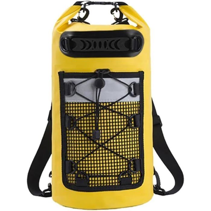 Sac étanche de 10 litres avec bandoulière – Grande capacité pour la natation et la plage – Sac séchant rapide pour le sport et les v