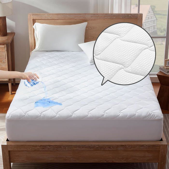 Surmatelas Blanc 180X200X38Cm[CA26]