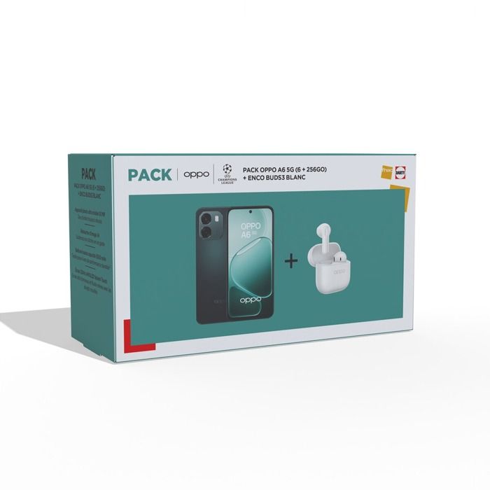 Pack OPPO A6 5G 6 Sapphire + Enco Buds 3 - vue 4