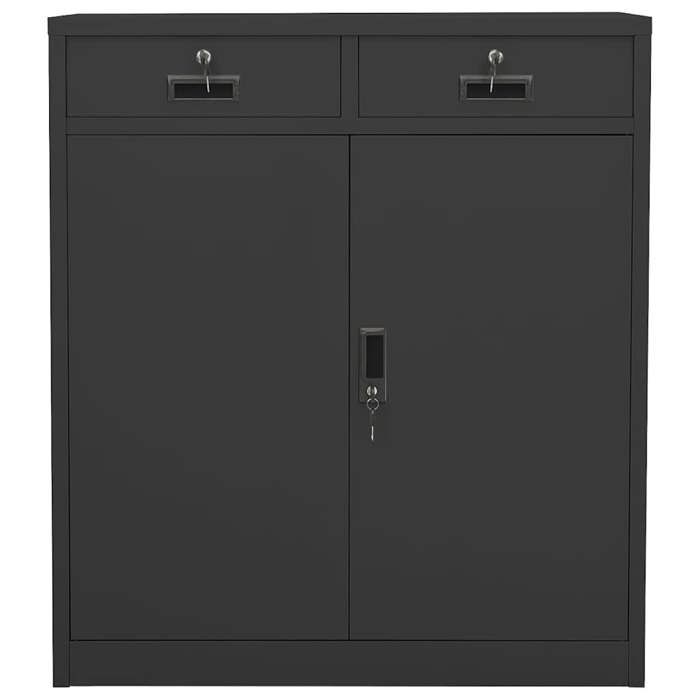 Acier Armoire de bureau 1 PC - Avec rangement - Anthracite 90x40x102 cm Acier CC3389