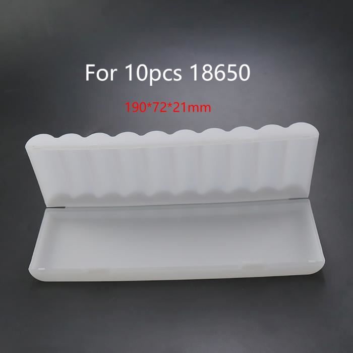 Emplacements-Boîtes De Rangement Pour Piles 18650, Boîtier En Plastique