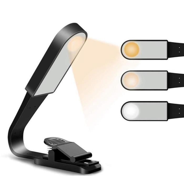 Lampe de lecture, 25 paramètres (5 couleurs x 5 luminosité) Lampe de