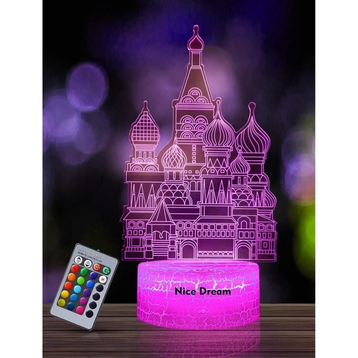 Lampe Illusion D'Optique 3D Winnie L'Ourson Avec Télécommande Tactile