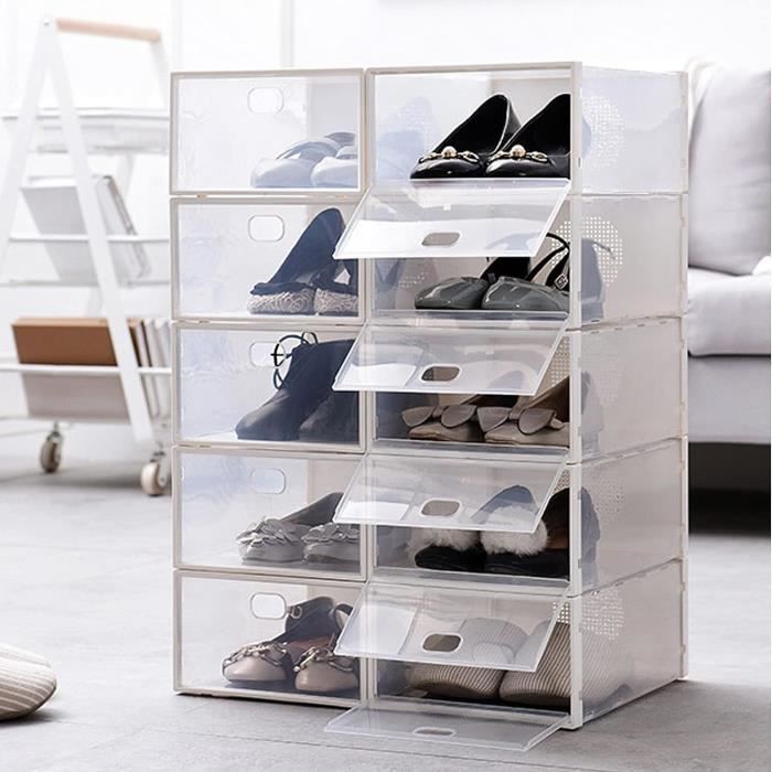 Boites à chaussures promo transparentes