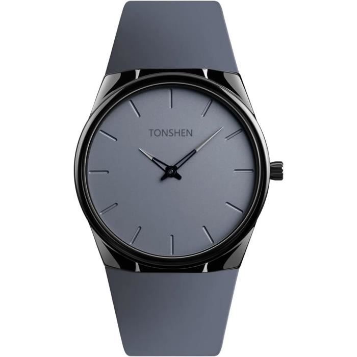 Montre à quartz Terner Bijoux en acier inoxydable noir et doré