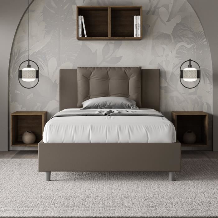 Lit coffre - MADE IN ITALY - Annalisa - 120x210 cm - Rangement pratique - Confort extrême Lit coffre - MADE IN ITALY - Annalisa - 120x210 cm - Rangement pratique - Confort extrême