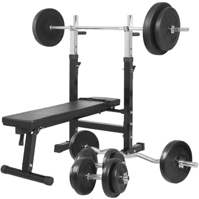Gorilla Sports Banc De Musculation Gs006 Set D Halteres 97 5 Kg Prix Pas Cher Cdiscount