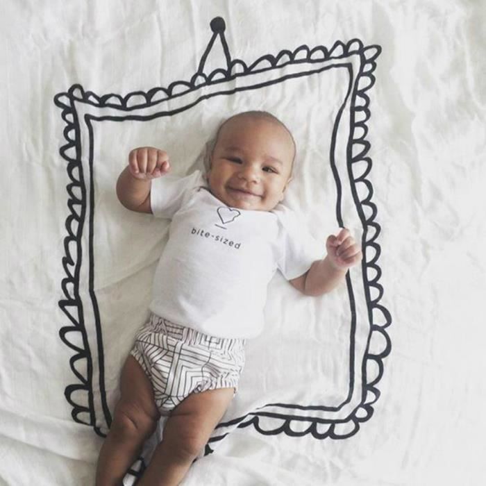 Nouveau Ne Bebe Garcon Fille Imprimer Wrap Couverture Posing Couverture Emmailloter Photographie Prop Qt4543 Bebe4543 Cdiscount Puericulture Eveil Bebe