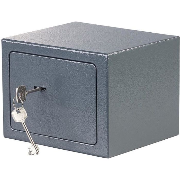 XCase : Coffre-fort compact 5&nbsp;L en acier avec 2&nbsp;cl&eacute;s &agrave; double panneton