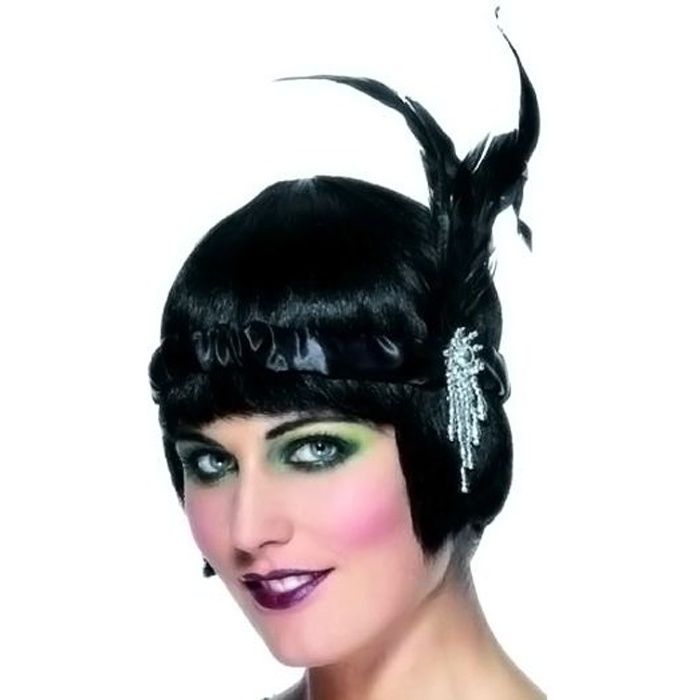 Haichen des ann/ées 1920 Flapper Gatsby plume bandeau des ann/ées 20 Vintage Retro mari/ée mariage Headwear