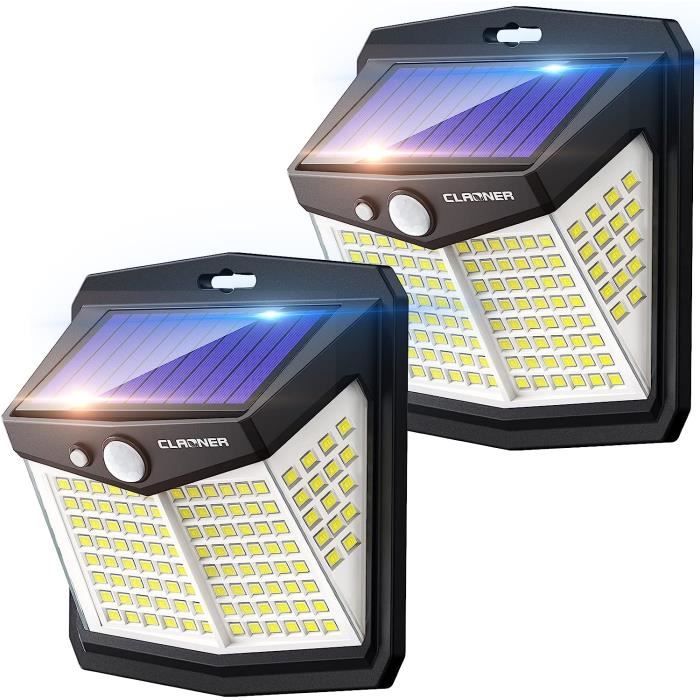 Lampe Solaire Extérieur Puissant Lumière Solaire Eclairage Exterieur