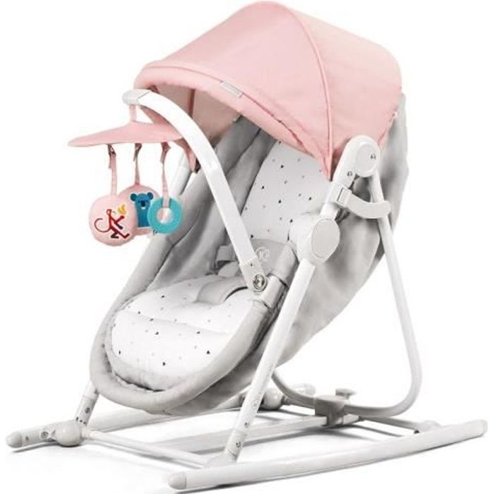 Berceau Kinderkraft Unimo 5 En 1 Balancelle Transat Siege Bebe Pliable Coloris Rose Achat Vente Balancelle Cdiscount