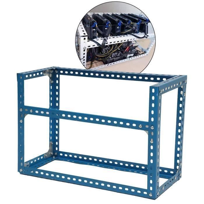 Differeye Cadre de rig de minage de GPU 6/8/12 GPU Rack Miner Rig Case