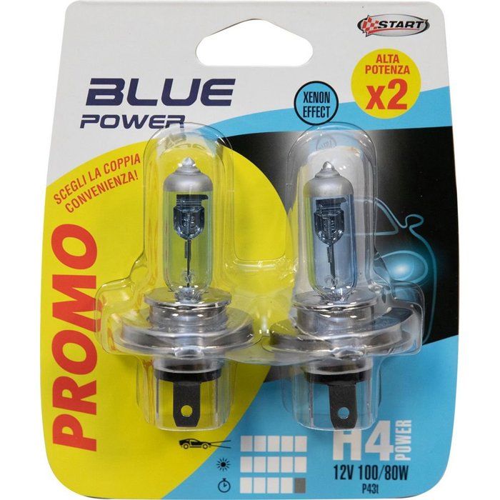 Paire De Ampoules Voiture Halogène H4 12V 100/80W P43t Cdiscount Auto