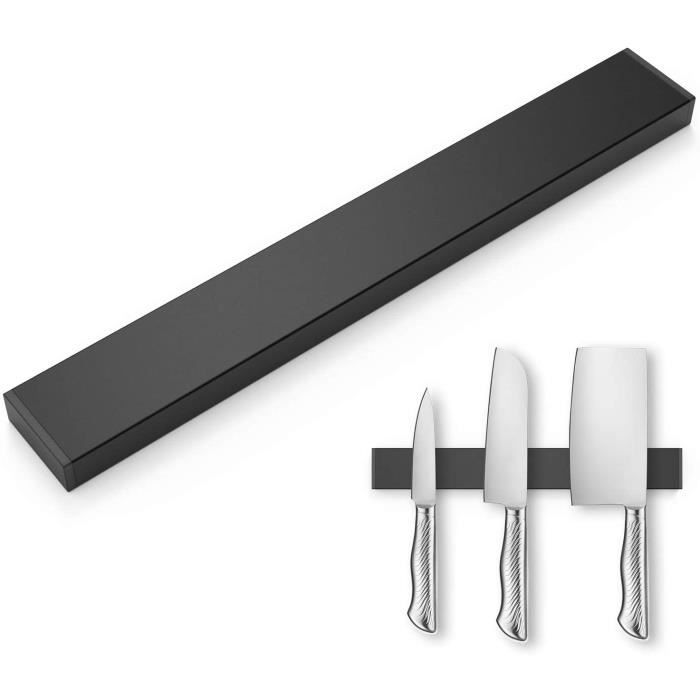 Porte-couteaux magnétique - 30 cm - Sans perçage - Barre magnétique avec  forte capacité de charge - Support pour outils en acier,118 - Cdiscount  Maison