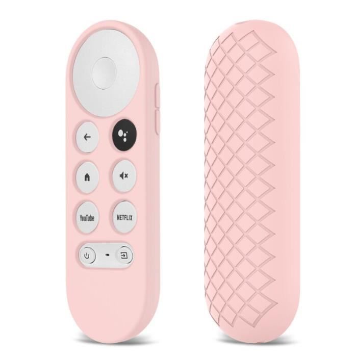 Housse De Protection En Silicone Pour Télécommande Chromecast Google TV – Antidérapante, Antichoc – Couleur Noire