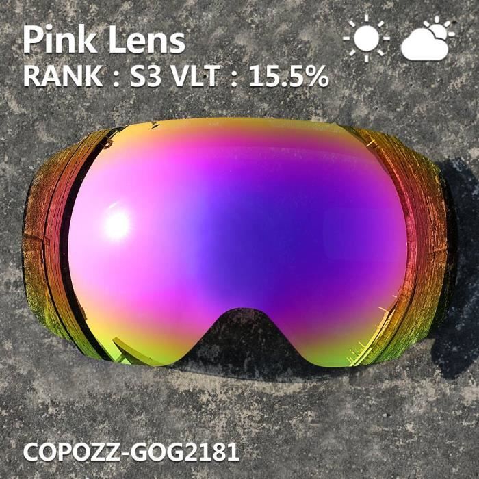 Lunettes De Ski Bluesky Pour Adultes - Lentilles Magnétiques Interchangeables, 2 Lentilles Incluses