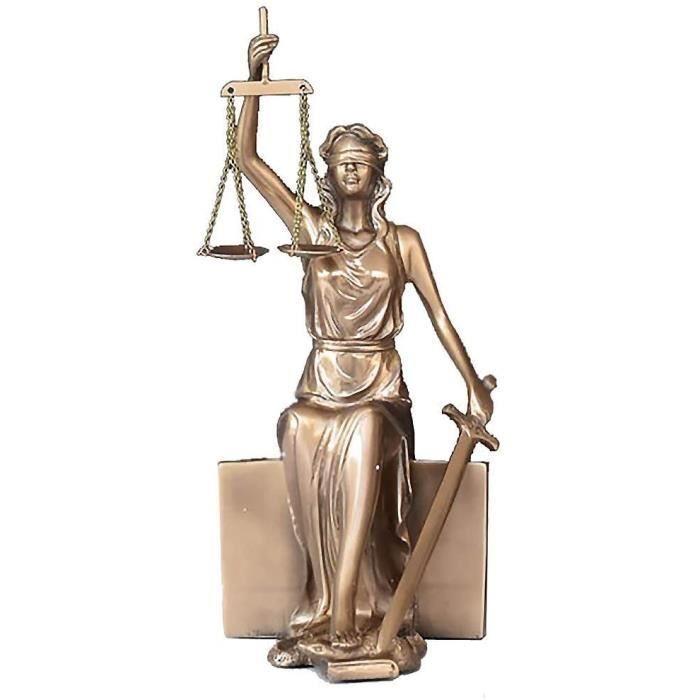 Lady Justice Statue Desse Romaine Grecque de la Justice Sculpture Aveugle dcoratif Elady of