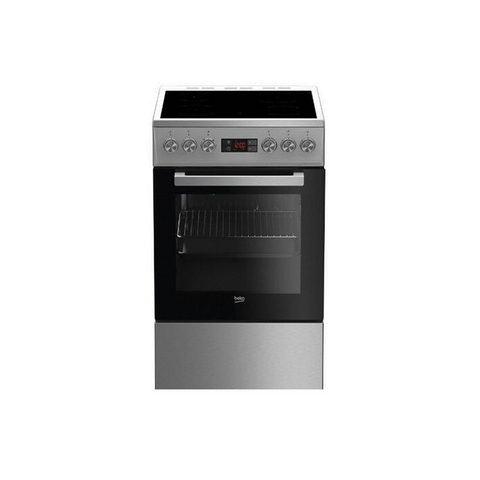 Beko FSM57300GX Cuisinière Acier inoxydable Rotatif Toucher En haut devant émail Céramique