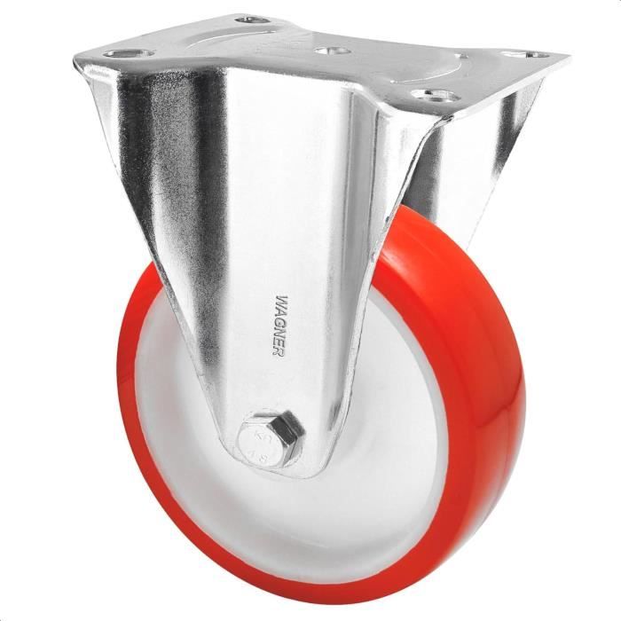 Wagner 04880001 Roulette Fixe Souple Diamètre 100 Mm Hauteur 125 Mm ...