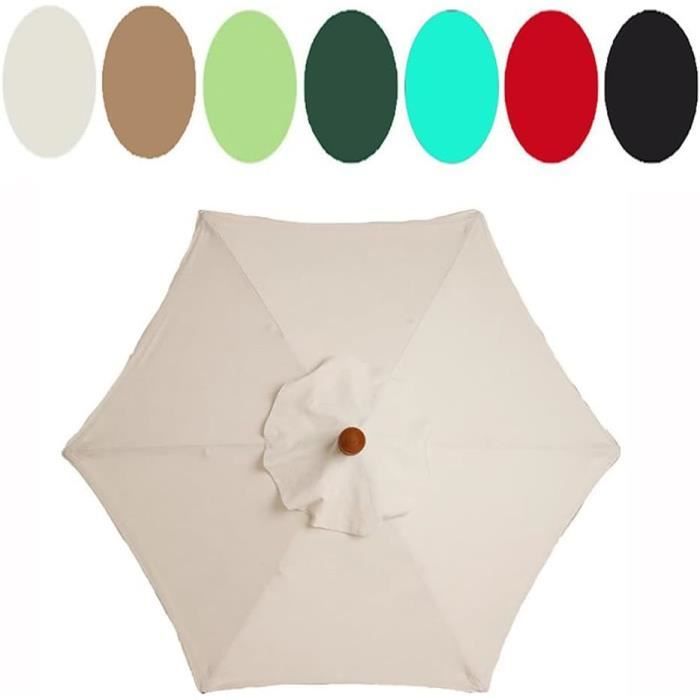 Toile De Remplacement Pour Parasol DUYULIANG – 300x300, 300x200 Ou 200x200 Cm, Polyester Résistant UV