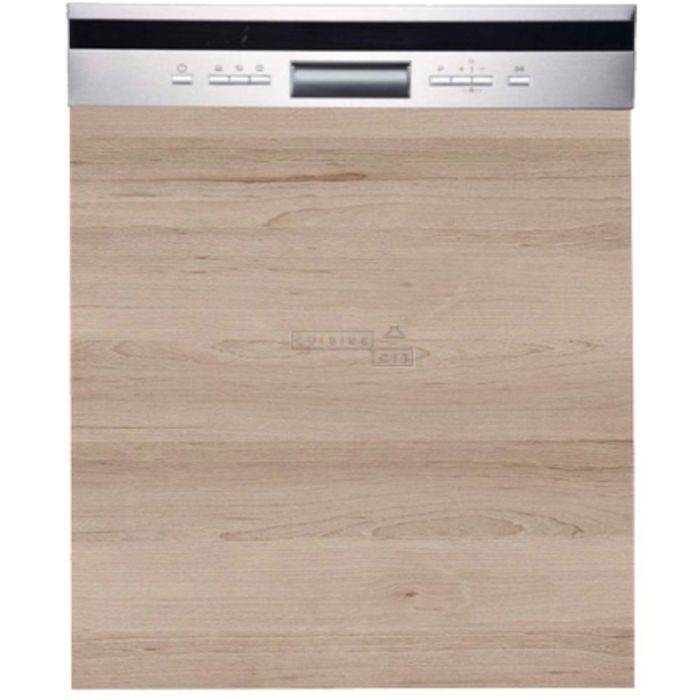 Façade pour lave-vaisselle semi-intégrable Eco Chene Naturel L 60 cm - Cuisineandcie