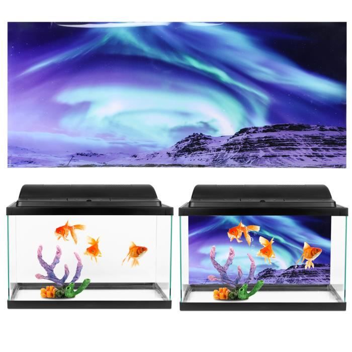 Curated visual reference: Gallery Detail: Kel Autocollant Décoratif D Aquarium Affiche De Fond Peinture