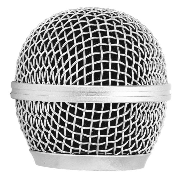 Grille De Remplacement Pour Micro Shure SM58, PG58, Beta58A - Grille Sphérique Avec éponge Anti-pop - Accessoire Microphone