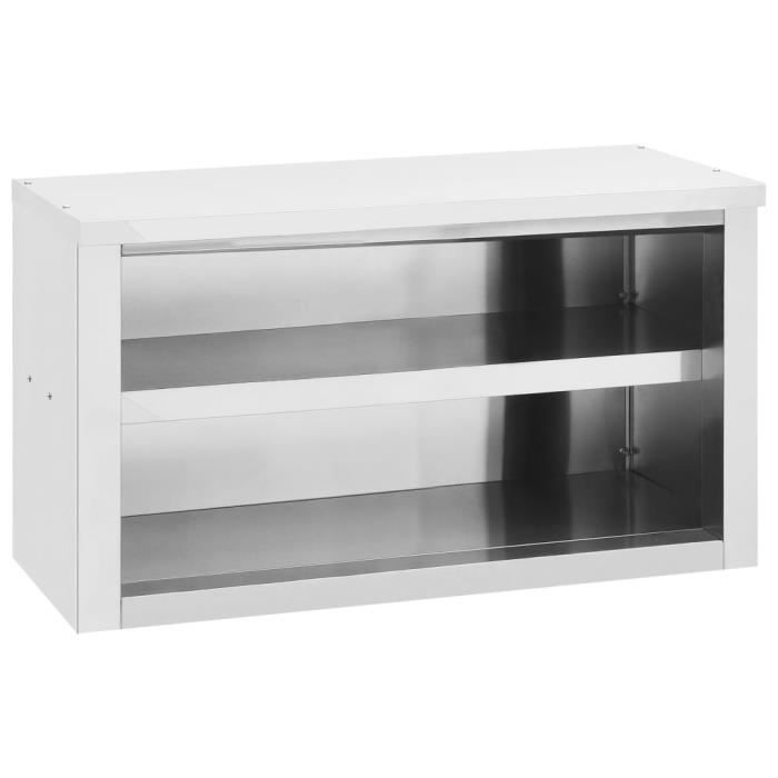 FangmingArmoire murale de cuisine 90x40x50 cm Acier inoxydable