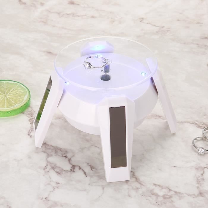 MAGICLULU Présentoir Rotatif Led 80mm Rond Base Lumineuse