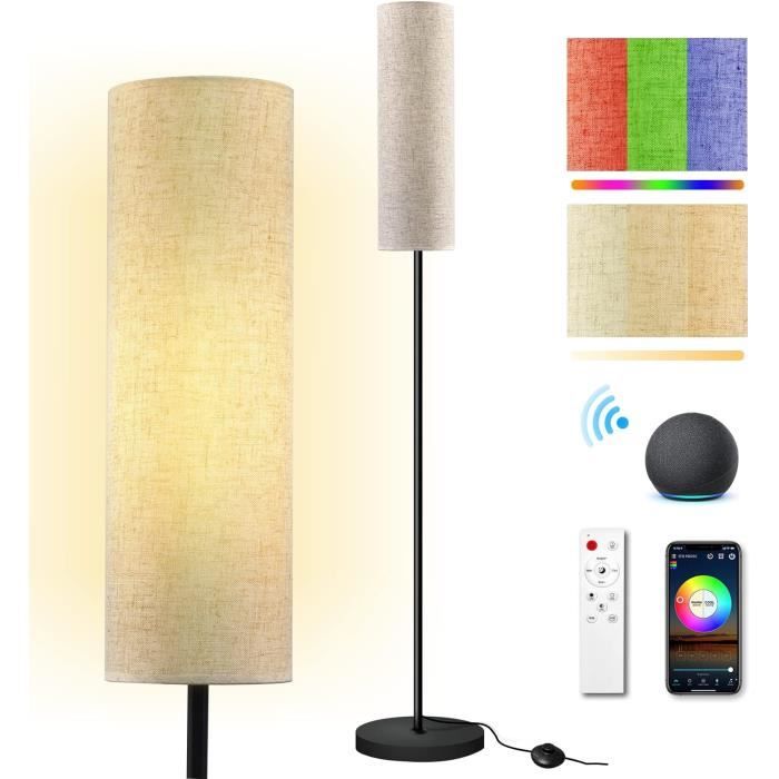 Pekipe Lampadaire LED Avec Télécommande - Pied Salon Luminosité Et Couleur Réglables 3000K-6000K
