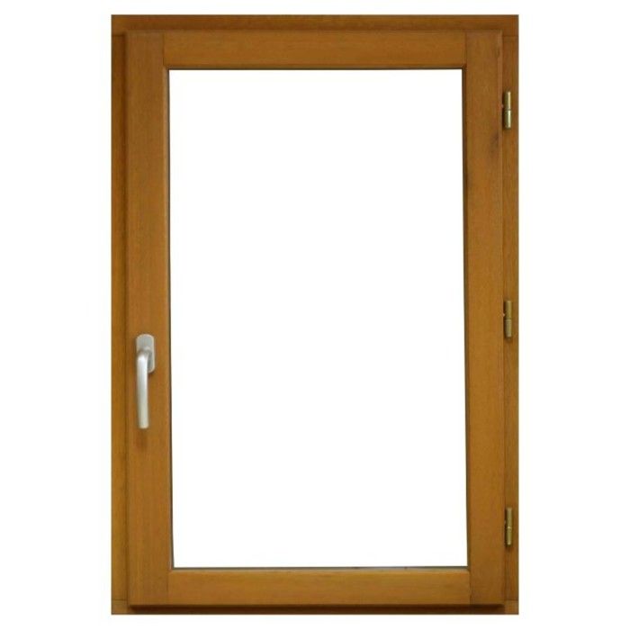 Fenêtre 1 vantail tirant gauche H75 x L50 - Bois exotique