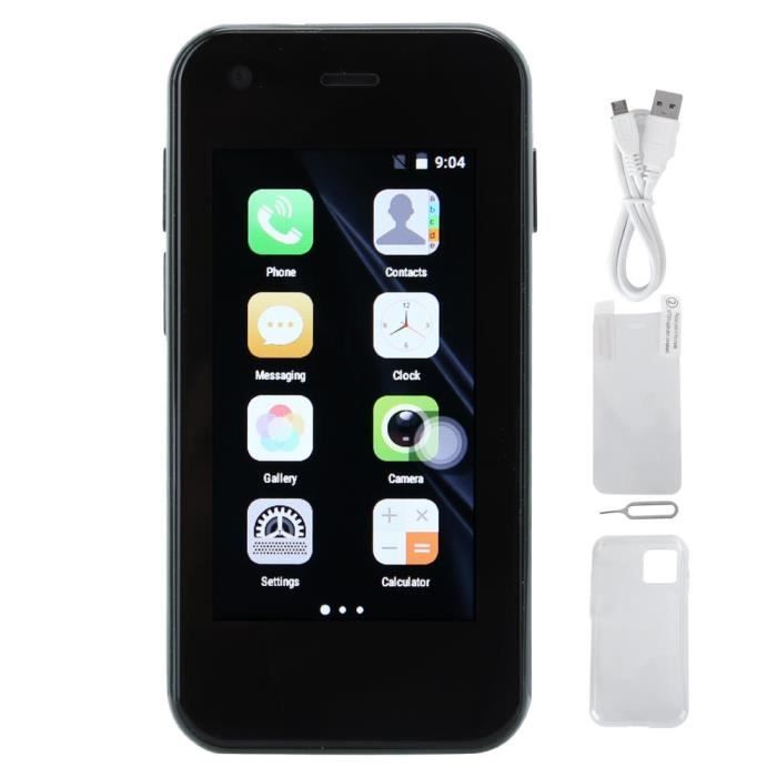 HURRISE - XS11 - Smartphone Mini Portable 3G WIFI 2,5 po - Noir
